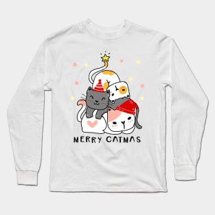 Merry Catmas Long Sleeve T-Shirt